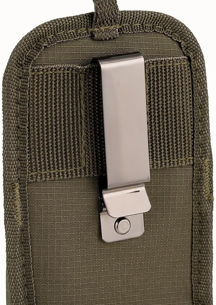 Double-Barrel Tool Pouch in Green – Durable Ripstop Fabric Storage Solution