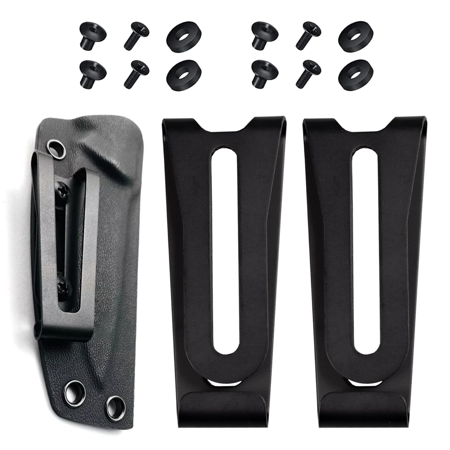 2 Pack Kydex Belt Clip Knife Belt Clip Tactical Belt Buckle Professional Meta…