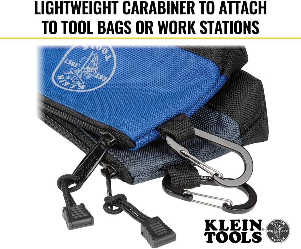 Klein Tools 55559 Stand-Up Zipper Bag Tool One Size, Gray/Black, Blue/Black