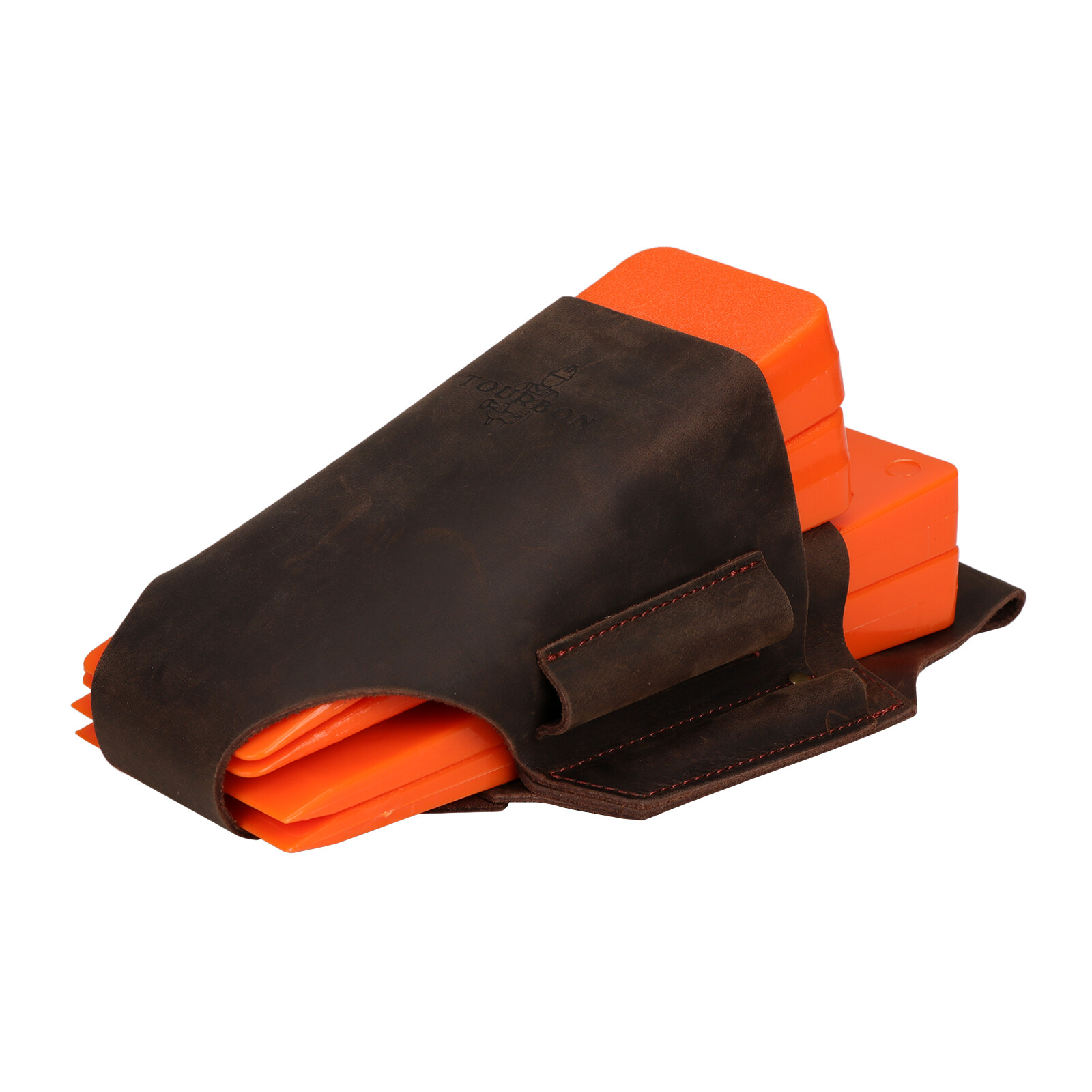 TOURBON Leather Loggers Tools Belt Pouch Tree Felling Bucking Wedge Holster Case