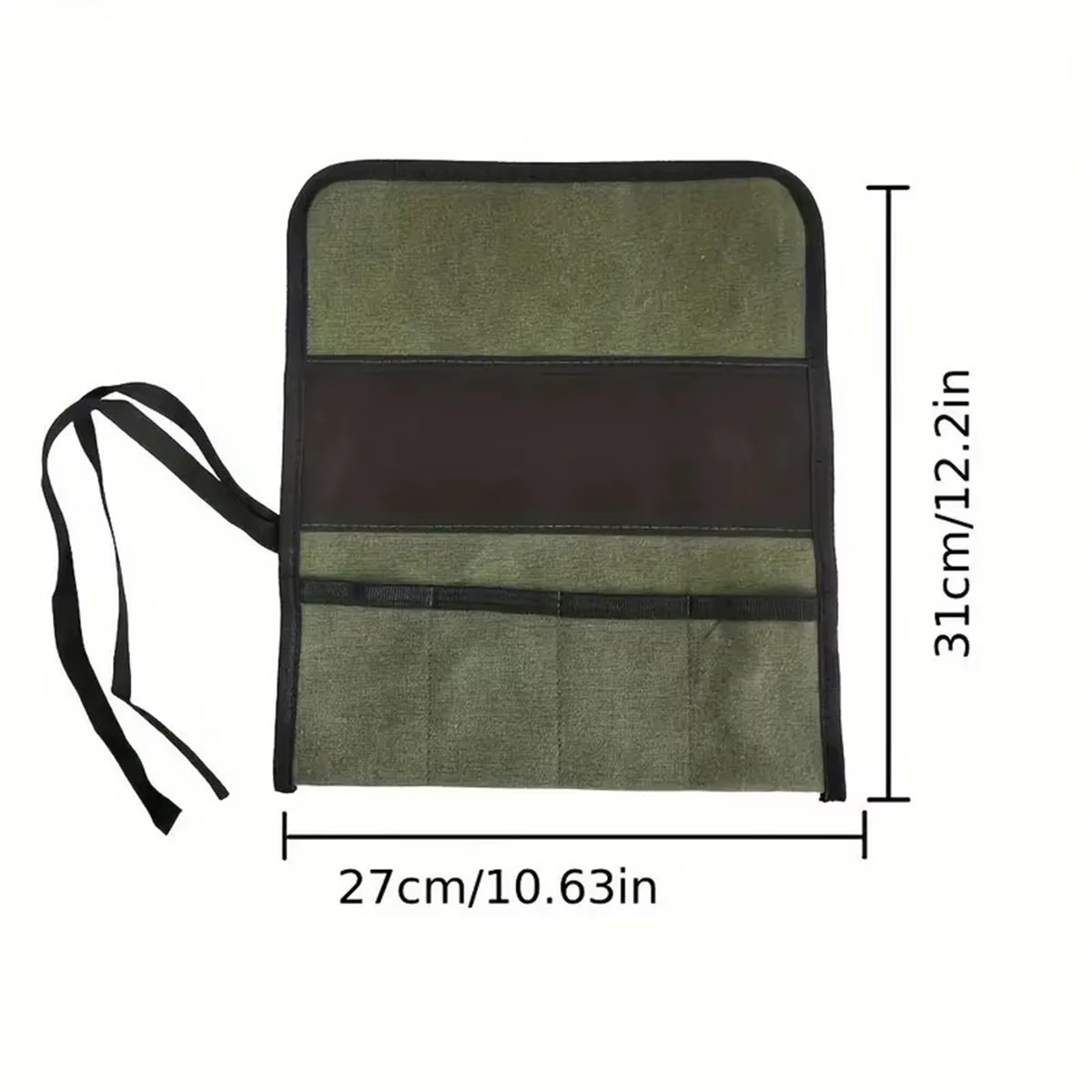 Multiple Pocket Multi-Purpose Roll up Tool Bag Oxford Cloth Wrench Pouch Screwdr