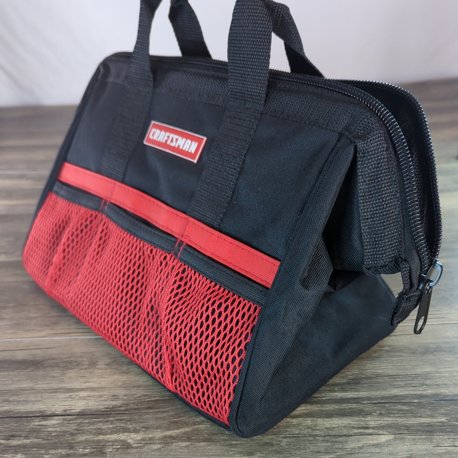 Craftsman Tool Bag CMST513100 13 in Wide Opening 6 pocket Black & Red Multi Use