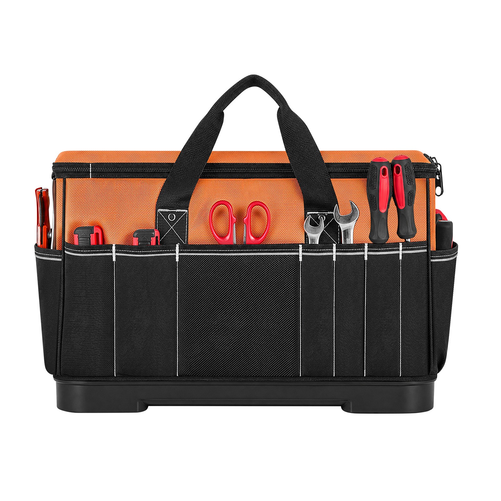 VEVOR Tool Bag 19.1 Inch 33-Pocket Portable Tool Box with Water-Resistant Base