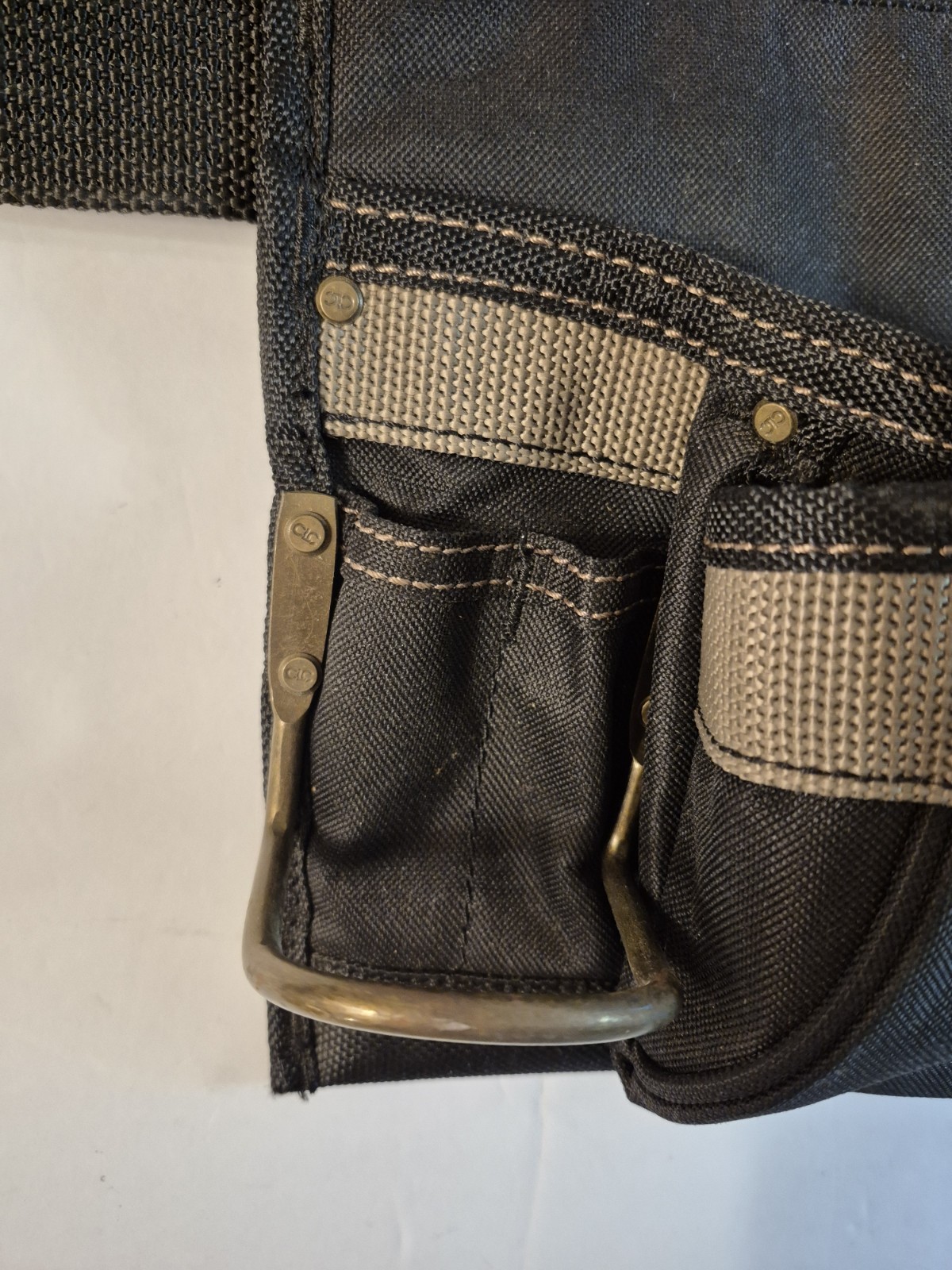 CLC Work Gear Black Polyester Tool Belt 7 Pockets 3 Sides Apron 42″ Waist
