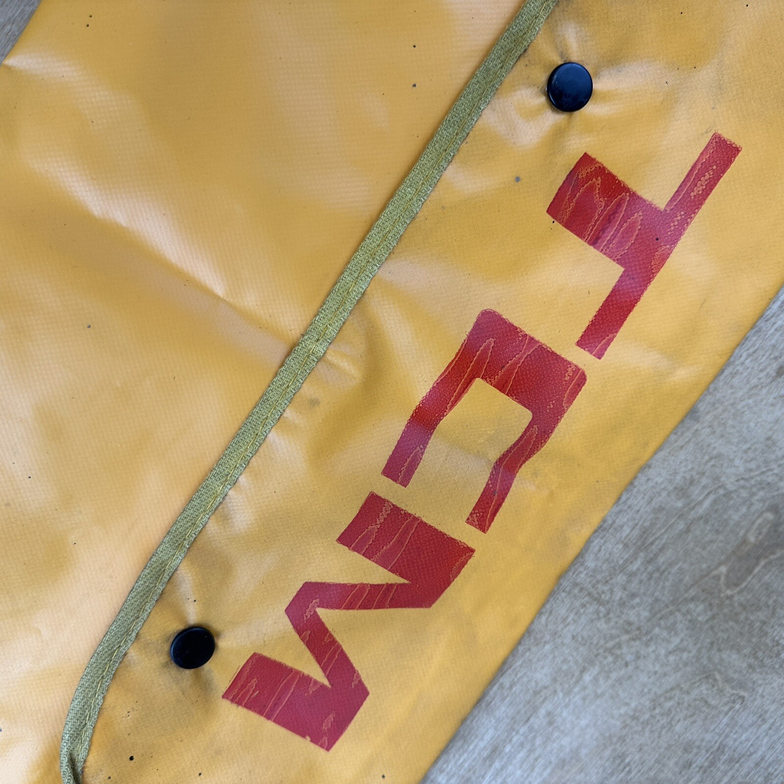 2 TCM Forklift Swag Tool Bag Pouches Snap Closure Red Logo Vintage 16” X 10” 🛻