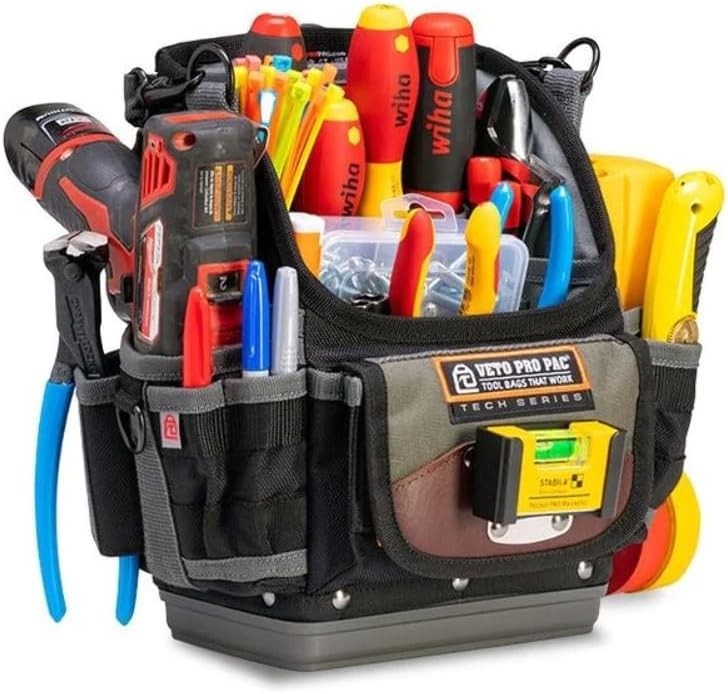 Pro Pac TP6B: Lightweight Waterproof Tool Pouch with 25 Organized Compartments