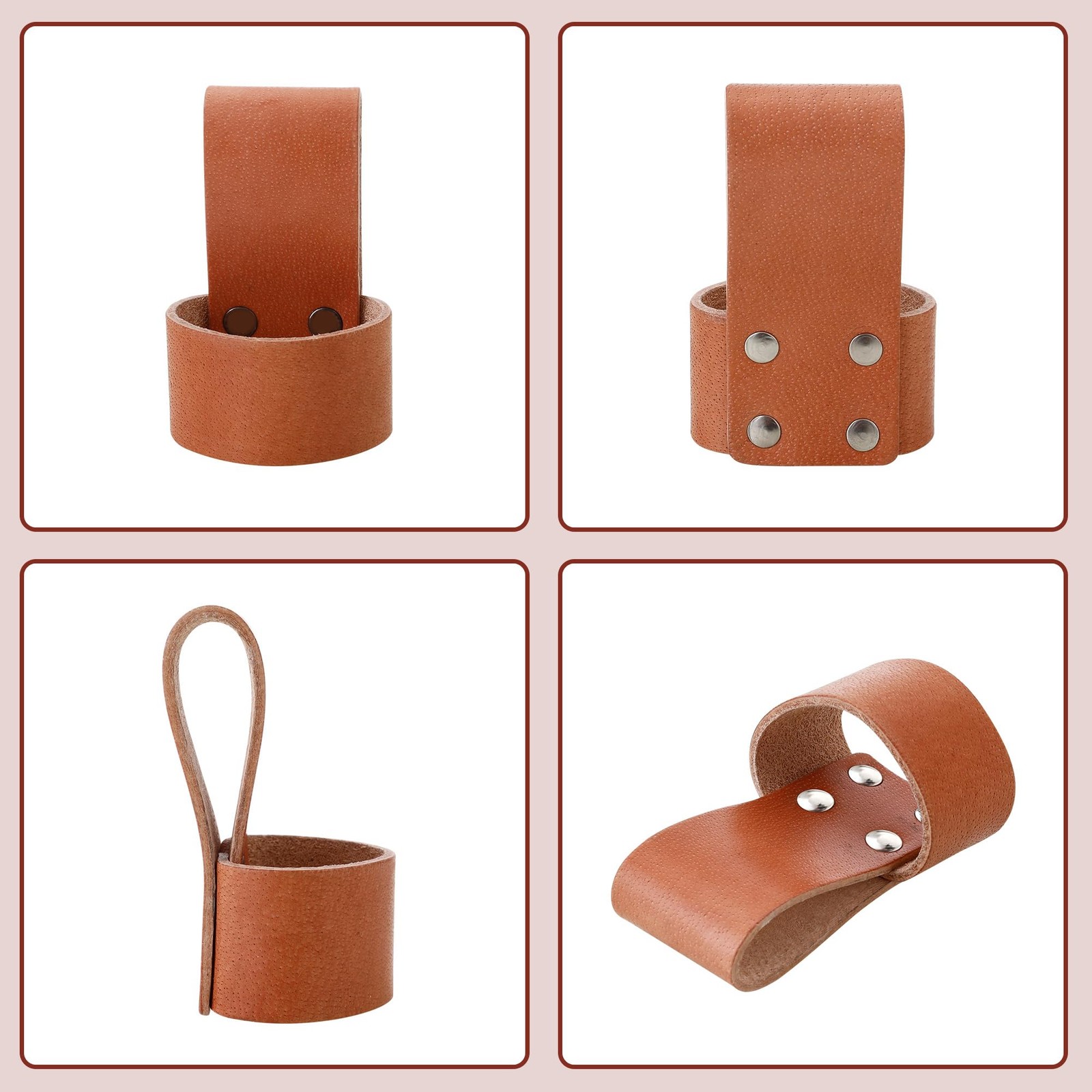 2 Pack Premium Leather Hammer Holster With Belt Loop, Multi-tool Holder, Smal…