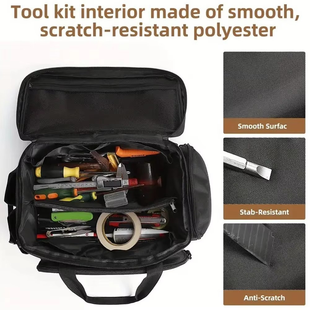 Multifunctional Tool Bag Storage Anti-friction Heavy Duty Work Tote Pocket Large