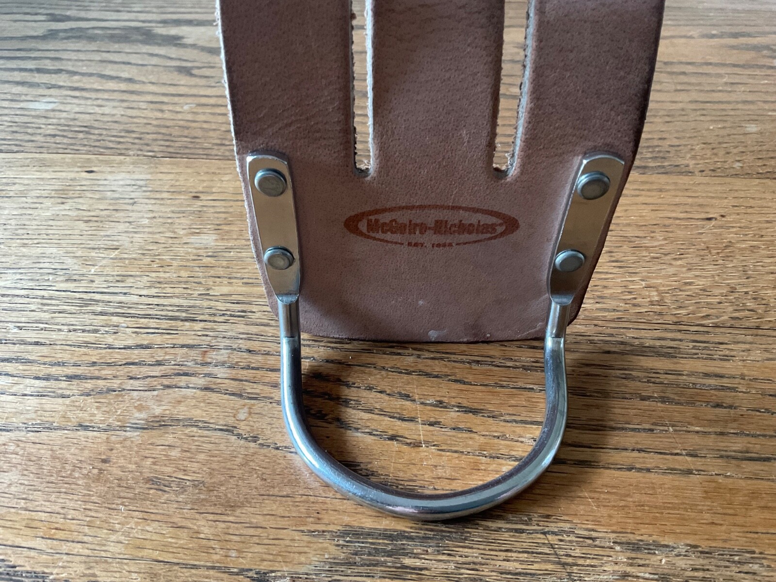 3.5 in. McGuire-Nicholas Saddle Leather Made Hammer Holder Belt Tool Storage