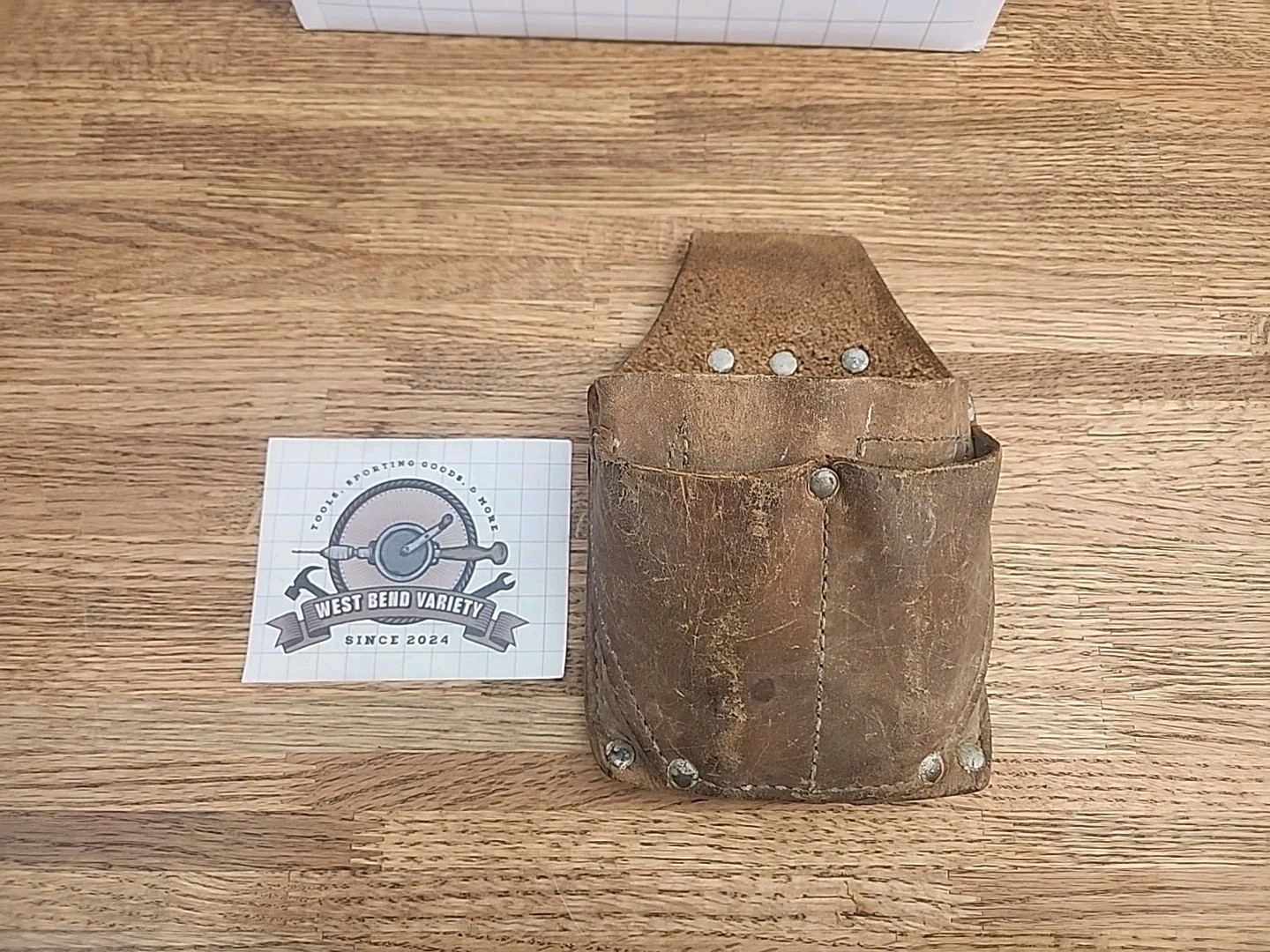 Vintage Western Electric Leather Tool Pouch, 168 Kit