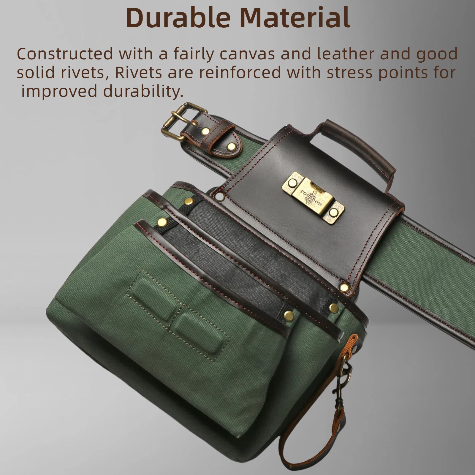 Tourbon Tool Harness Suspenders Carpenter Rig Bag Electrician Tools Belt Bag