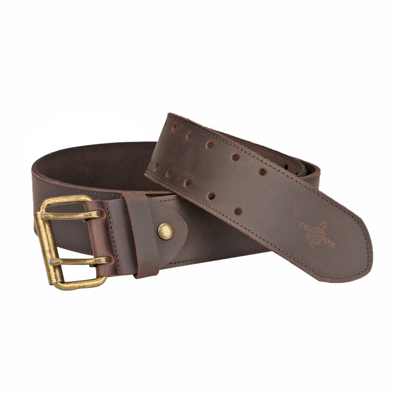 Leather Tools Holster Carry Work Belt 2″ Double Roller Buckle Rig Belt-Xmas Gift