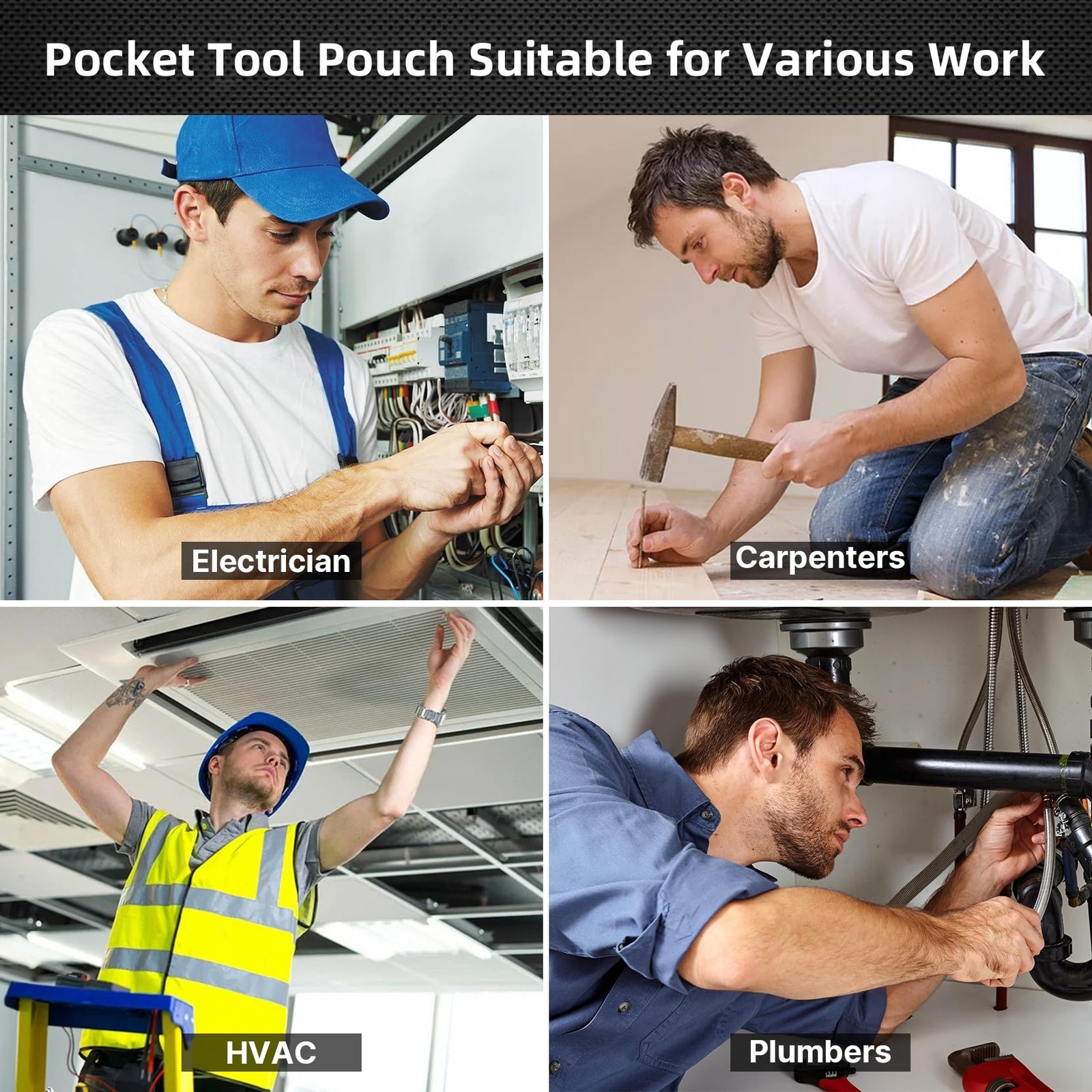 MELOTOUGH Pocket Tool Pouch Tool Belt Pouches with Belt Clip Utility Mini Too…