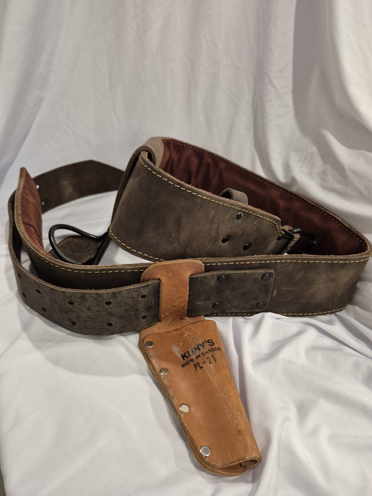 Large Handmade Leather Concrete Finishing Tool Belt