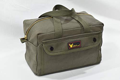 Government Issued Style Mechanics Heavy Duty Tool Bag with Brass zipper and s…