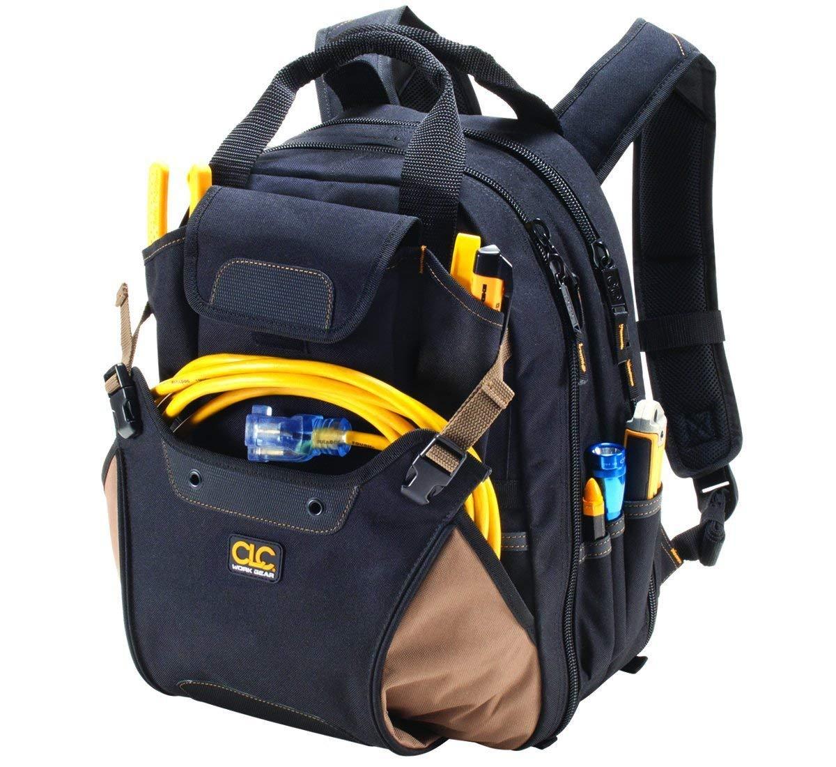 CLC Tech Gear Portable, 44 Pocket, Wear Resistant Carpenter Tool Carrying Case