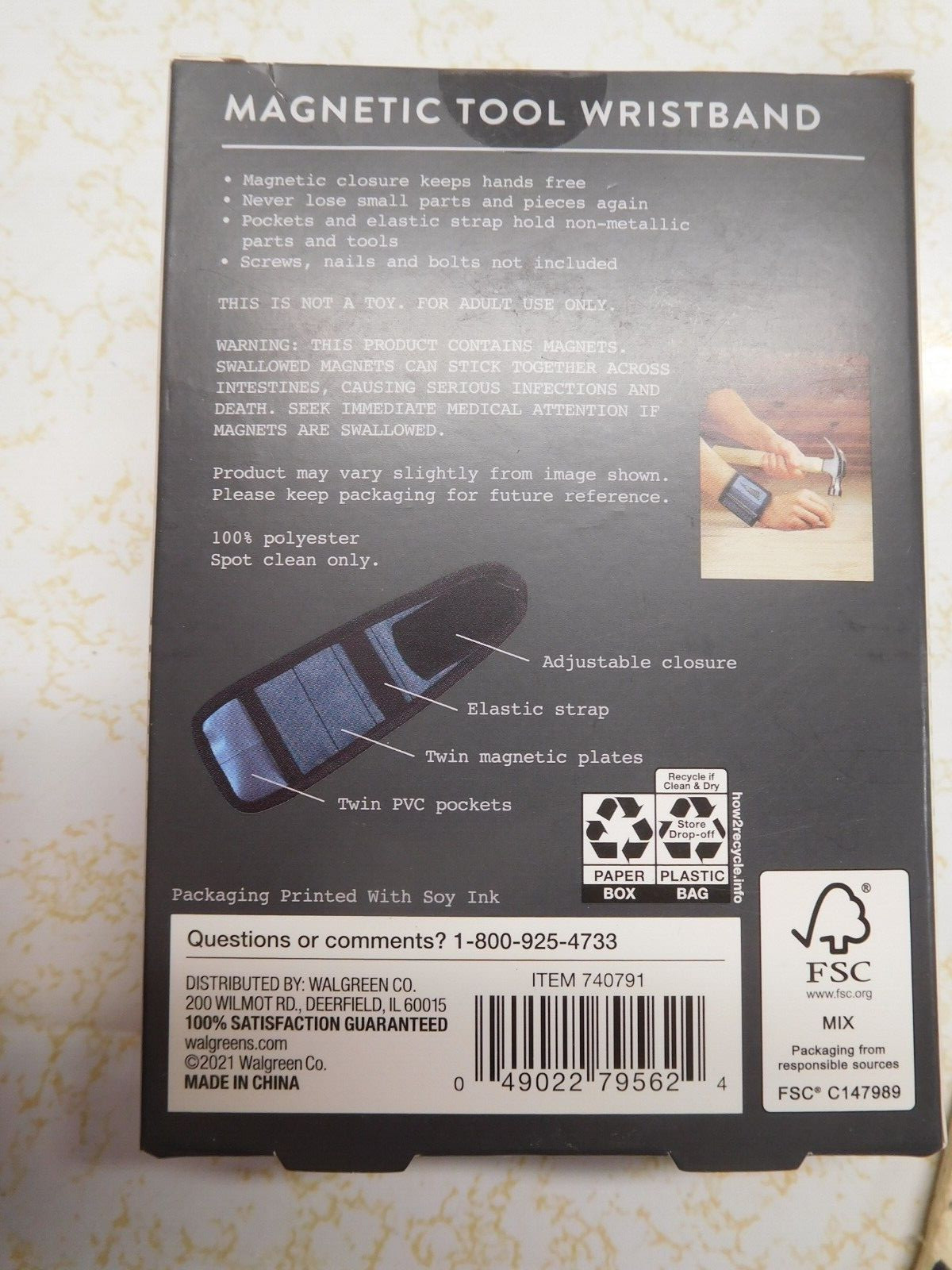 6 New Dashing Magnetic Tool Wristbands in New & Sealed Boxes