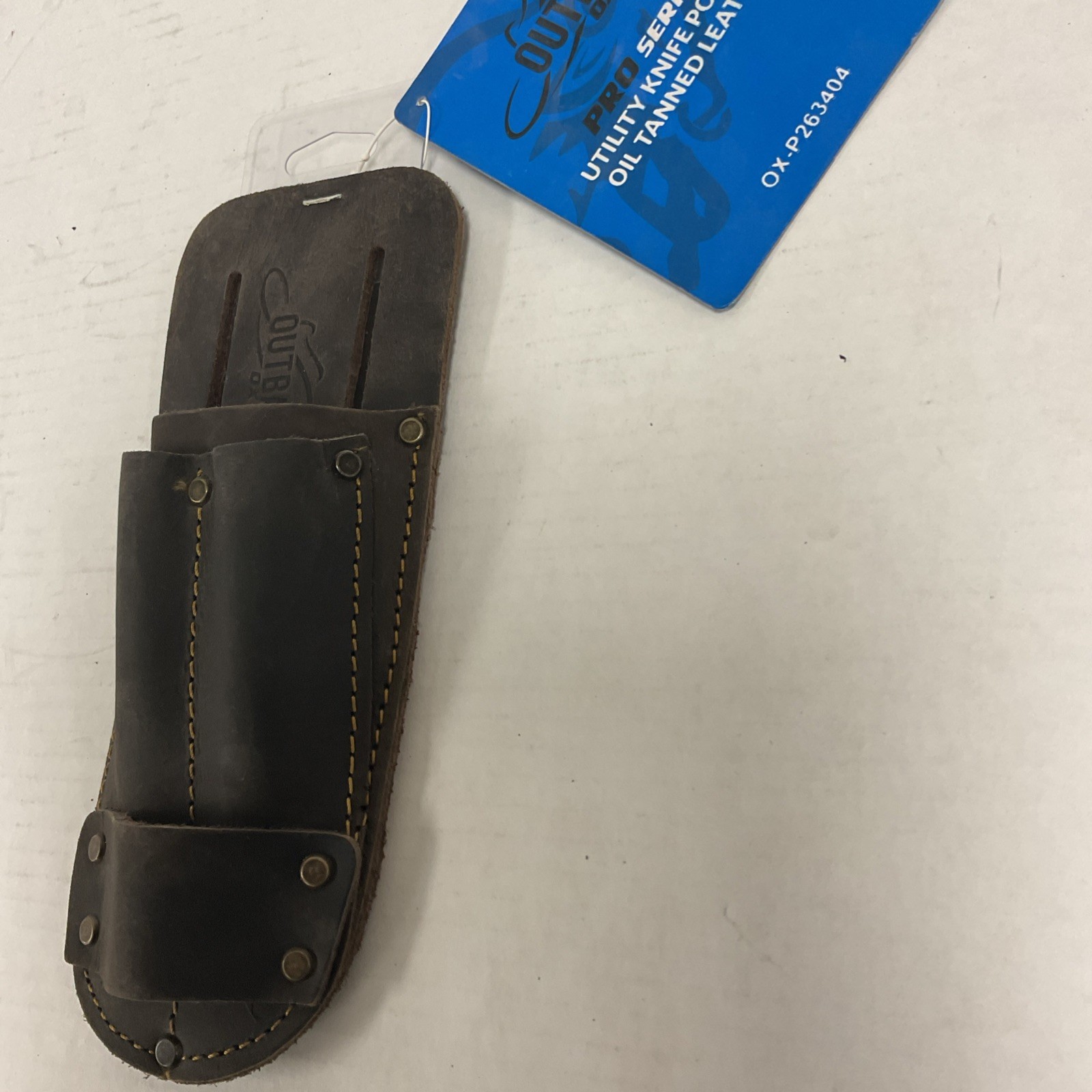 Ox Tools Utility Knife Pouch – Heavy Duty Oil-Tanned Leather