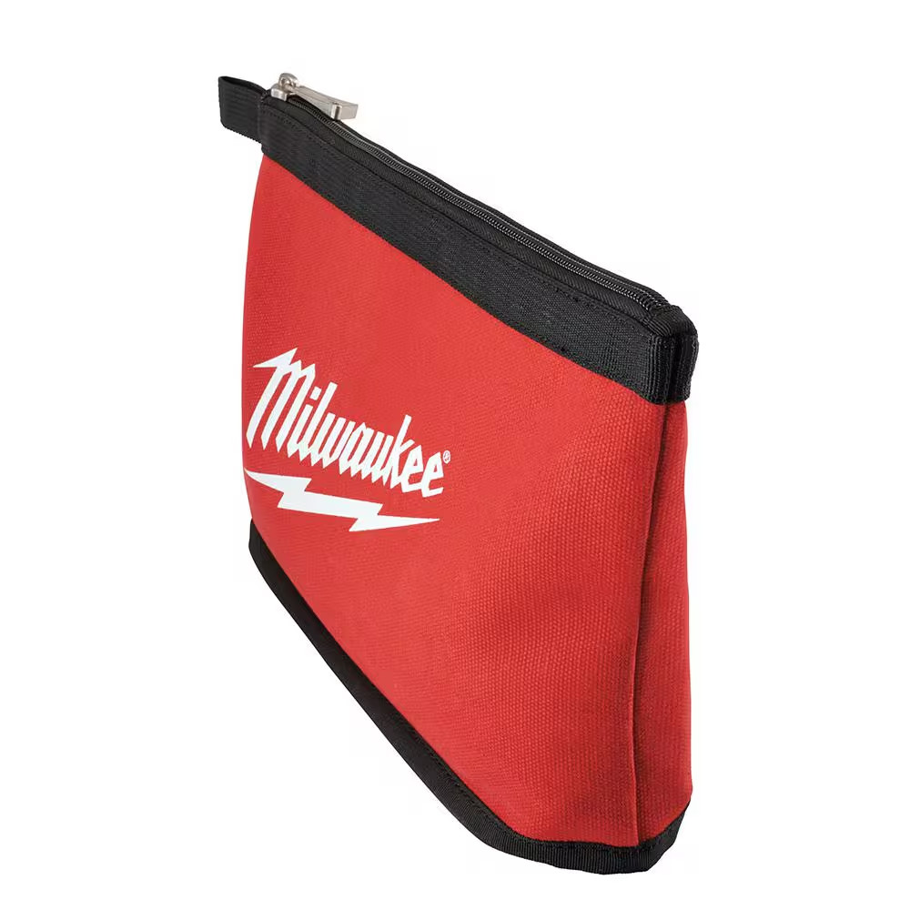Milwaukee Tool Bags Zipper Pouch Set 4 Pack Canvas 14 12 8 6 Inch Red Durable