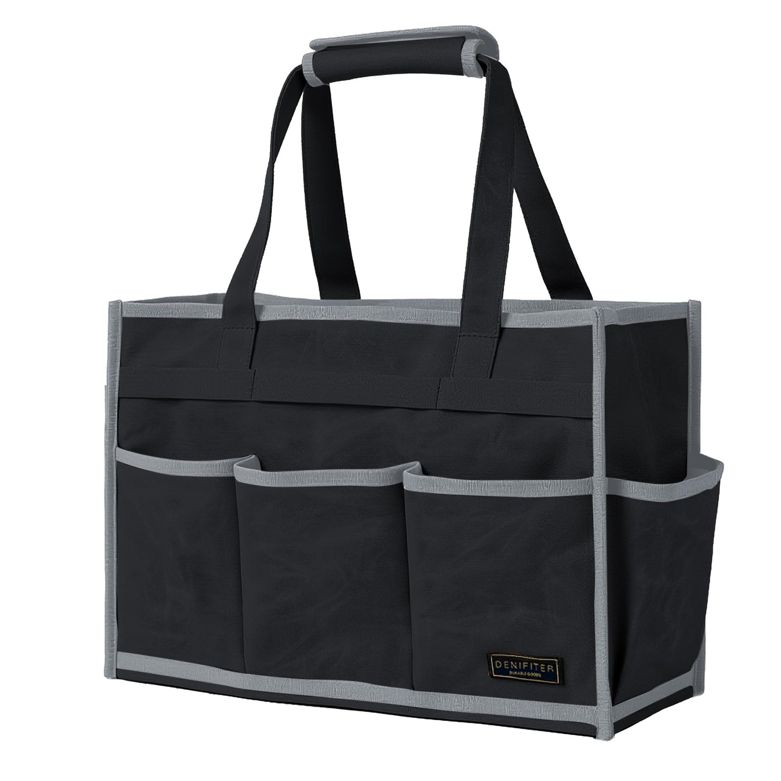 Tool Bag 16.5x7x12 Inch Heavy Duty Waxed Canvas 6 Pockets – Garden Storage