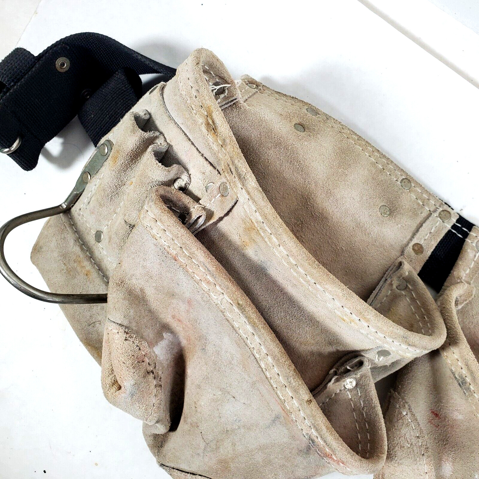 AWP Suede Leather Tool Belt Tan Belted 54″ General Construction Apron 1LS-195