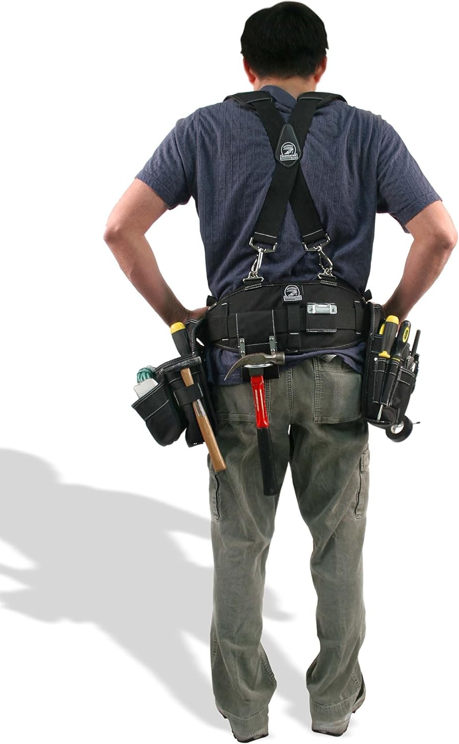 B606 Molded Air Channel Suspenders w/Spring Hooks. Extreme Comfort and Support f