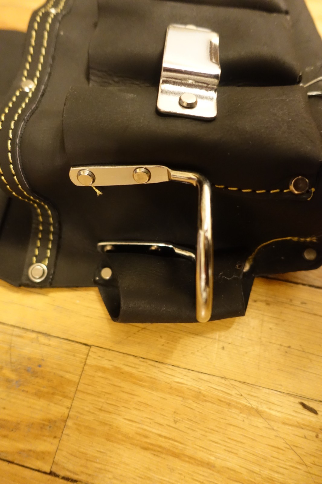 FESA PRO Electricians tool pouch, Black Leather, Brand New.