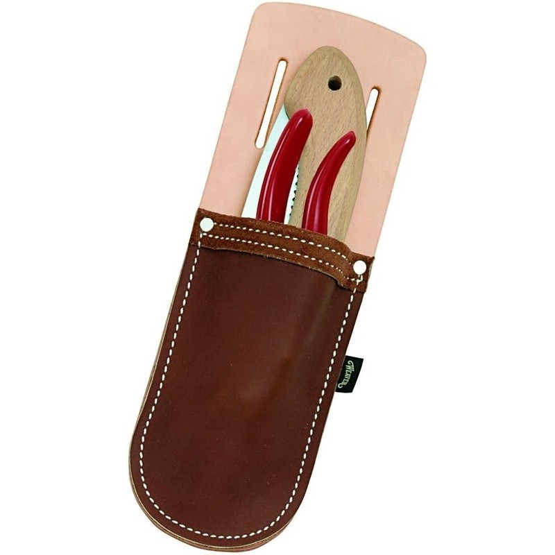 Pruner Pouch Folding Saw High Carbon Steel Leather Holder Tool Attachment New
