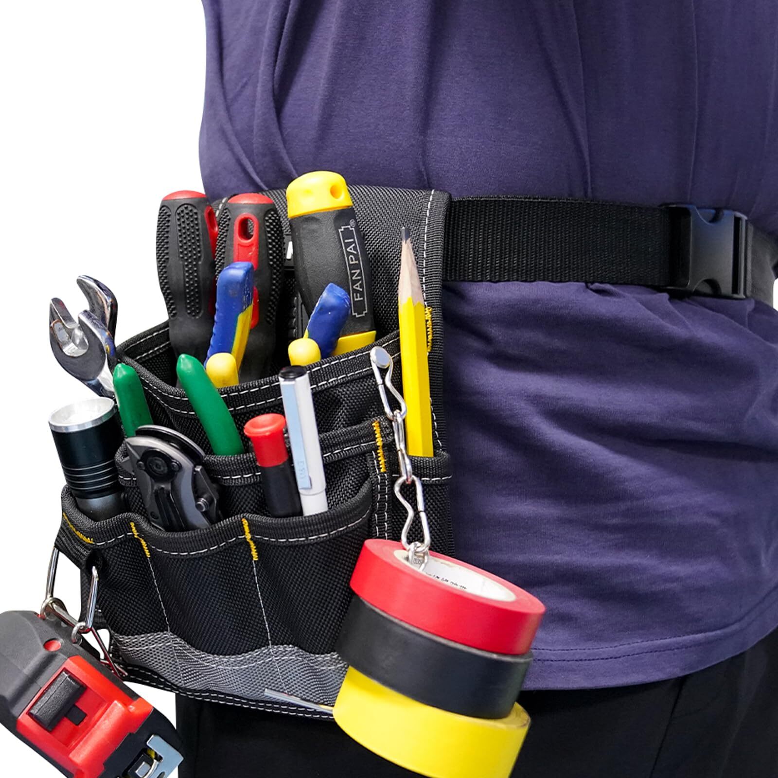 Electrician Tool Pouch Durable Small Basic Maintenance Tool Pouch Belt With Belt