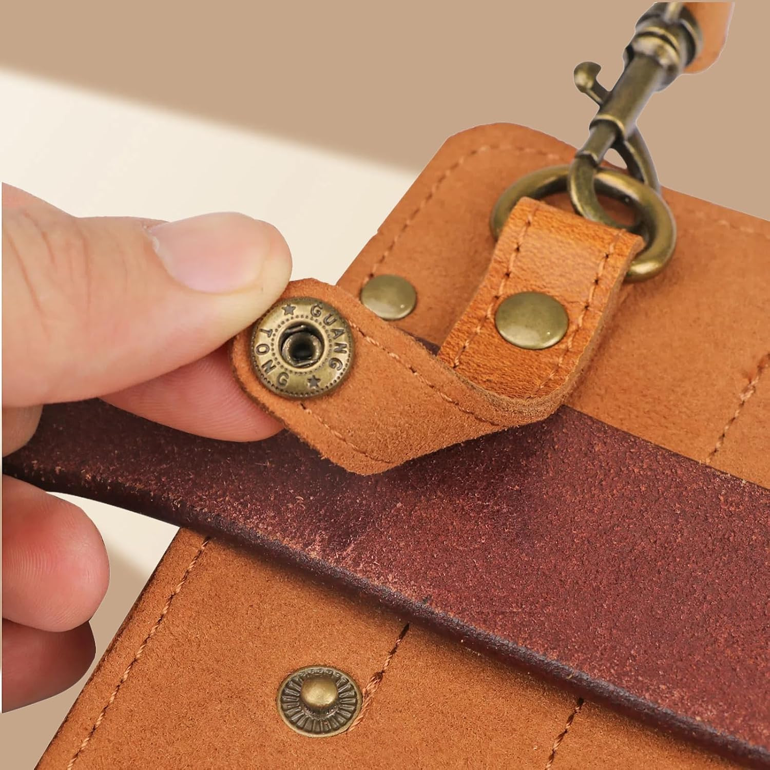 Tourbon Leather Florist Tool Waist Pouch Belt Garden Shoulder Crossbody Tools Ba
