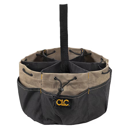 Clc Work Gear 1148 Bucket Bag, Black, Polyester, 18 Pockets