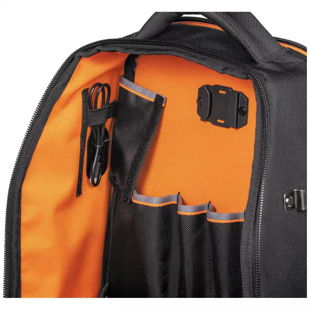 Tradesman Pro 20 in. XL Tech Tool Bag 28 Pockets Back Pack With Zipper Nylon