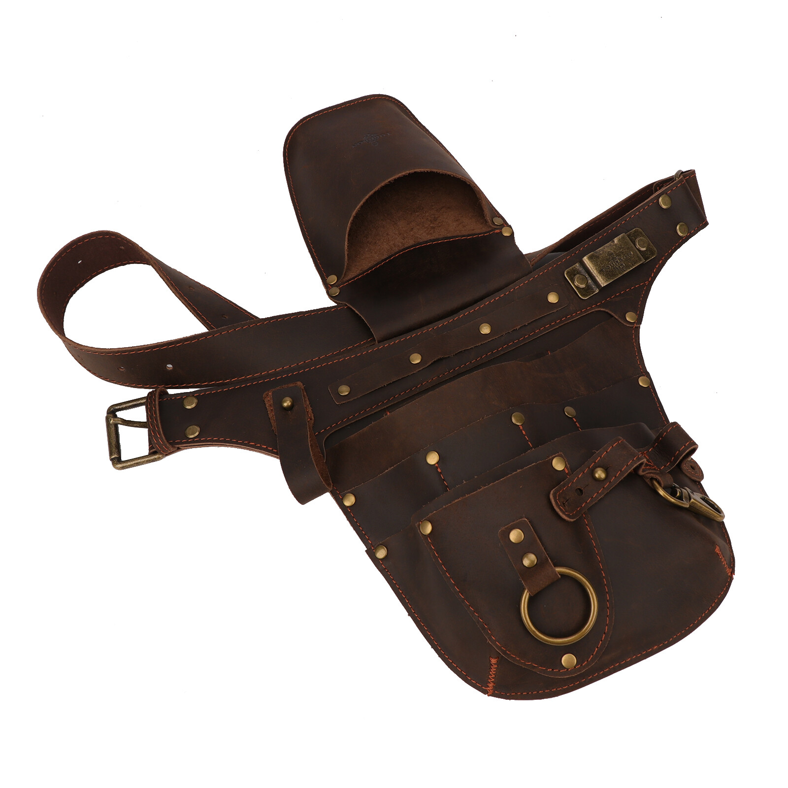 Leather Gardener Tools Belt Pouch Pruner Plier Holster Fruit Picking Hanging Bag