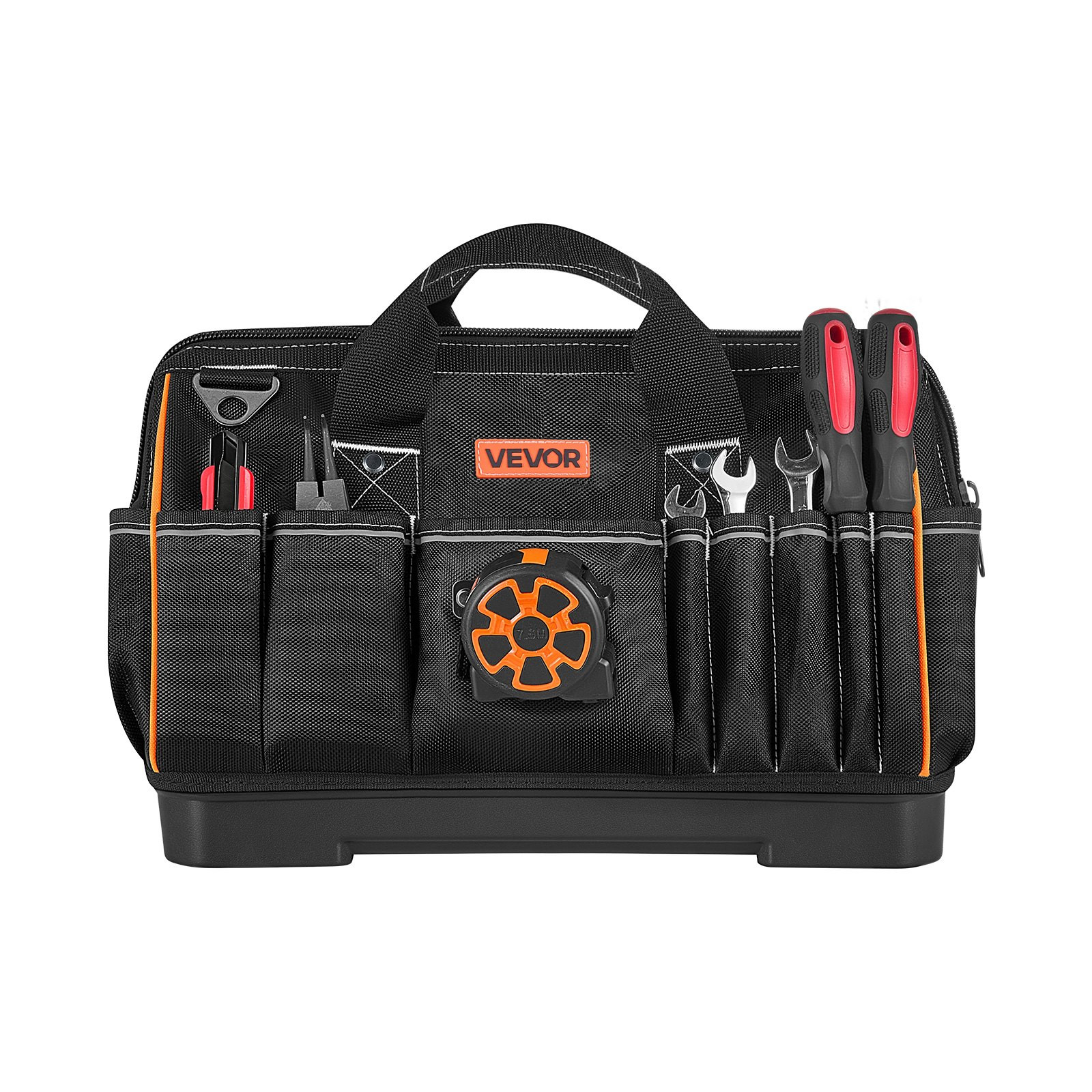 16.1″ Tool Bag 33 Pocket Toolbox Organizer w/ Water Resistant Base