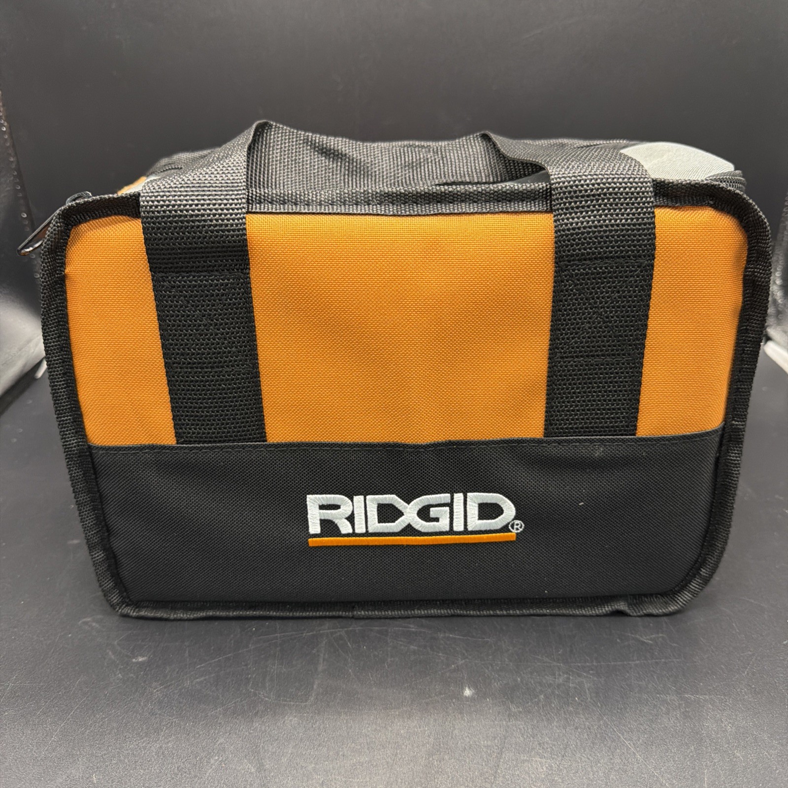 Ridgid 11x8x5 Tool Bag Zip Closure Heavy Duty Storage Case with Carry Straps