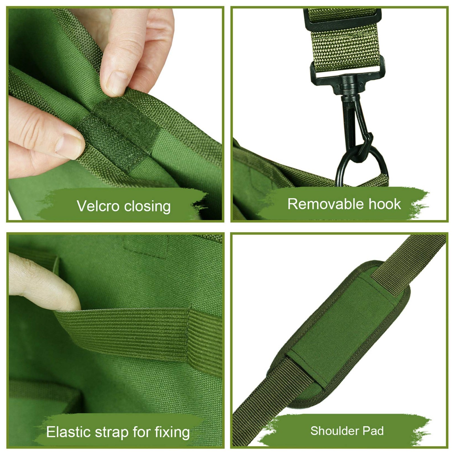 Garden Pruning Tool Bag – Canvas Shoulder Crossbody Gardening Storage Bag