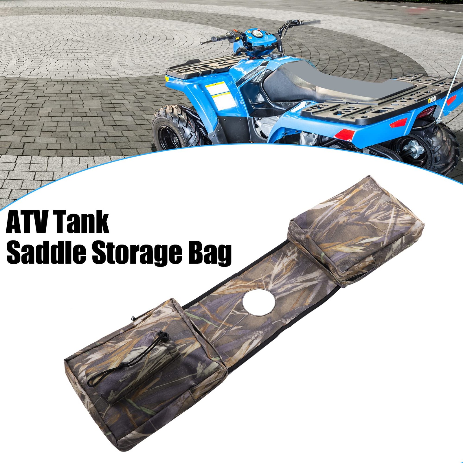 X AUTOHAUX 1-Pack Quad ATV 4-Wheeler Saddlebags Cargo Pouch Storage UTV Motor…