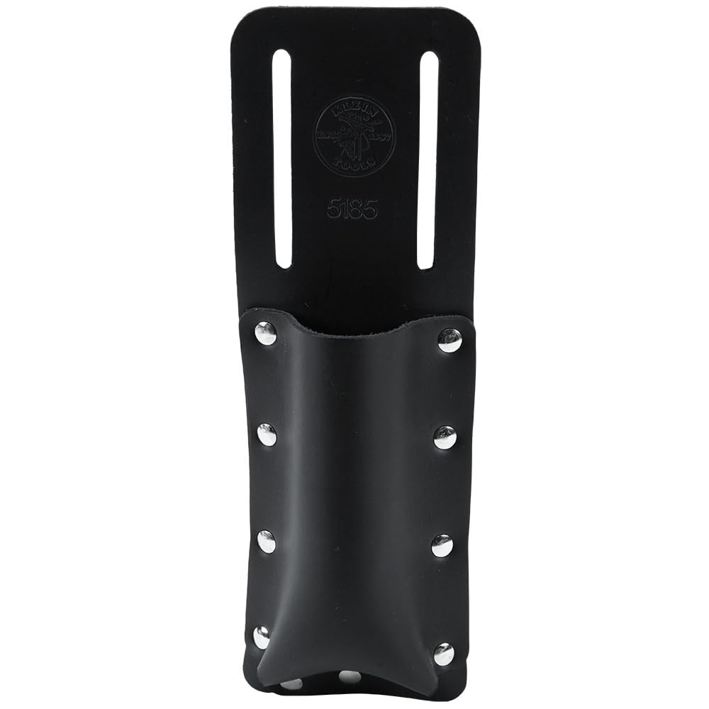 Klein Tools Leather Utility Knife Holder Pouch Fits 2.5 Inch Belts Durable Black
