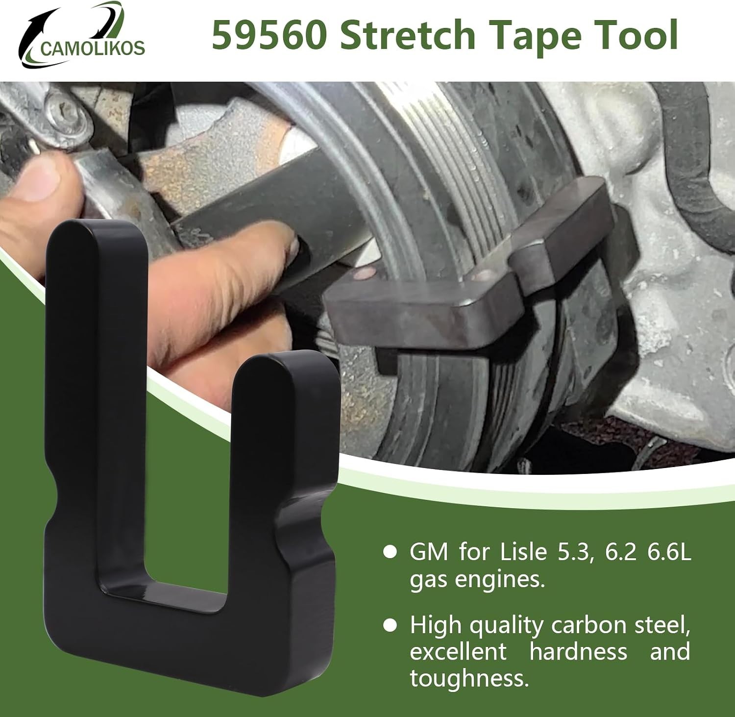 2-Sided Belt Replacement Tool for GM 5.3, 6.2, 6.6L Gas Engines – Durable Ste…