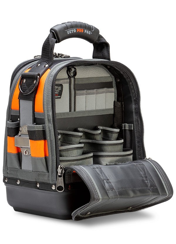 Veto Pro Pac TECH-MCT HI-VIZ Orange Compact Tech Tool Bag