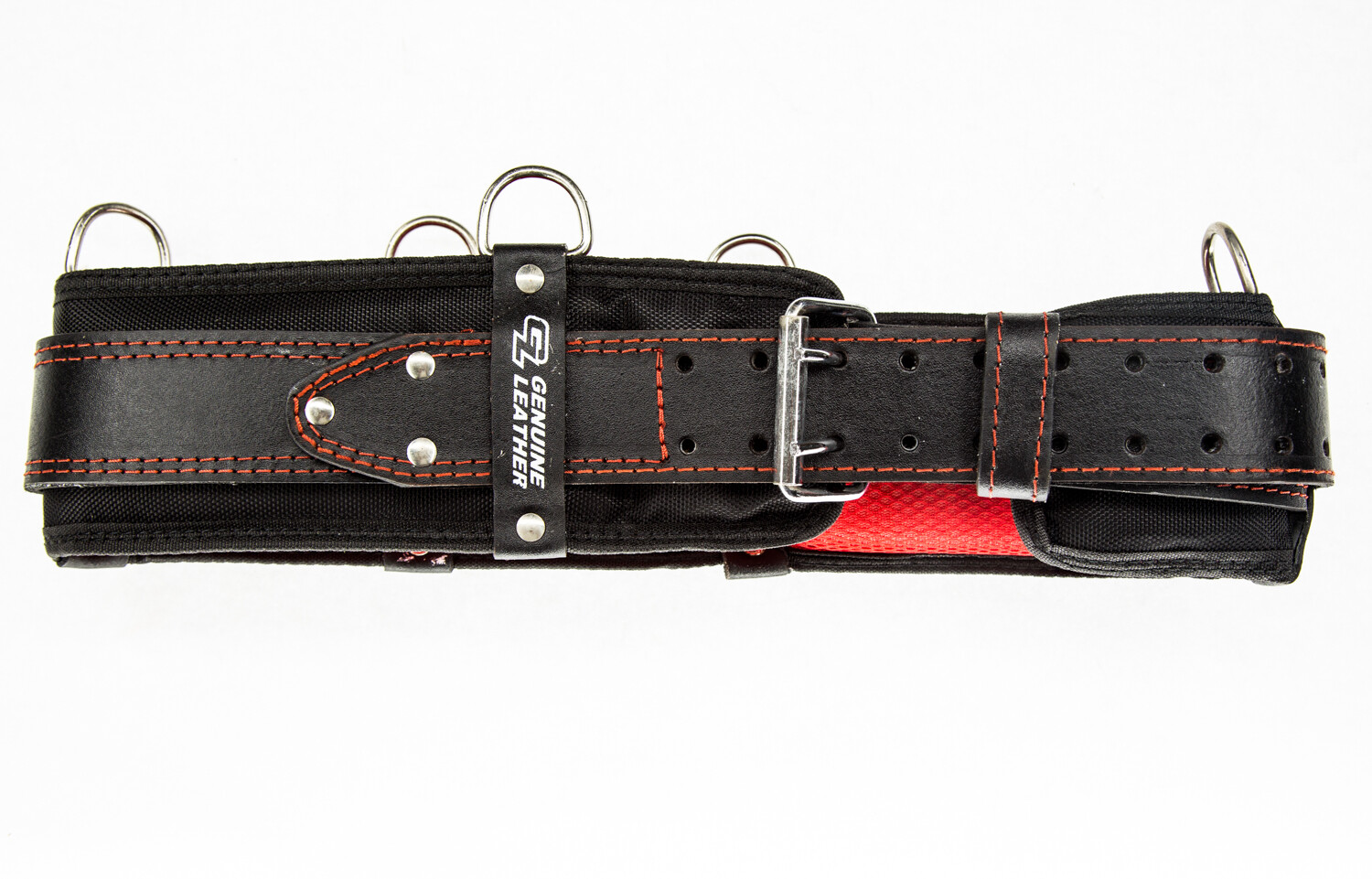 4″ in Heavy Duty Leather Work Tool Belt with Extra Foam Padded Fits upto 54″