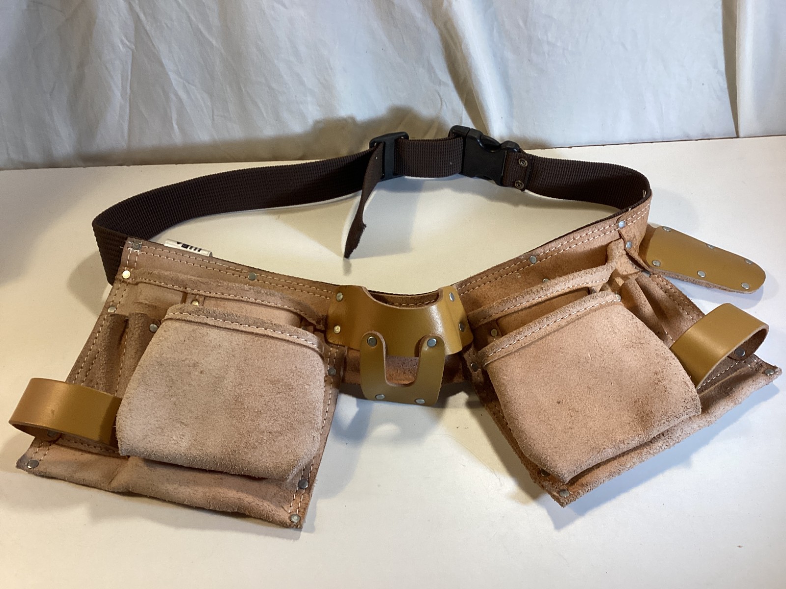 Voyager 10 Pocket Carpenter’s Tool Belt Split Leather Side-Release Buckle