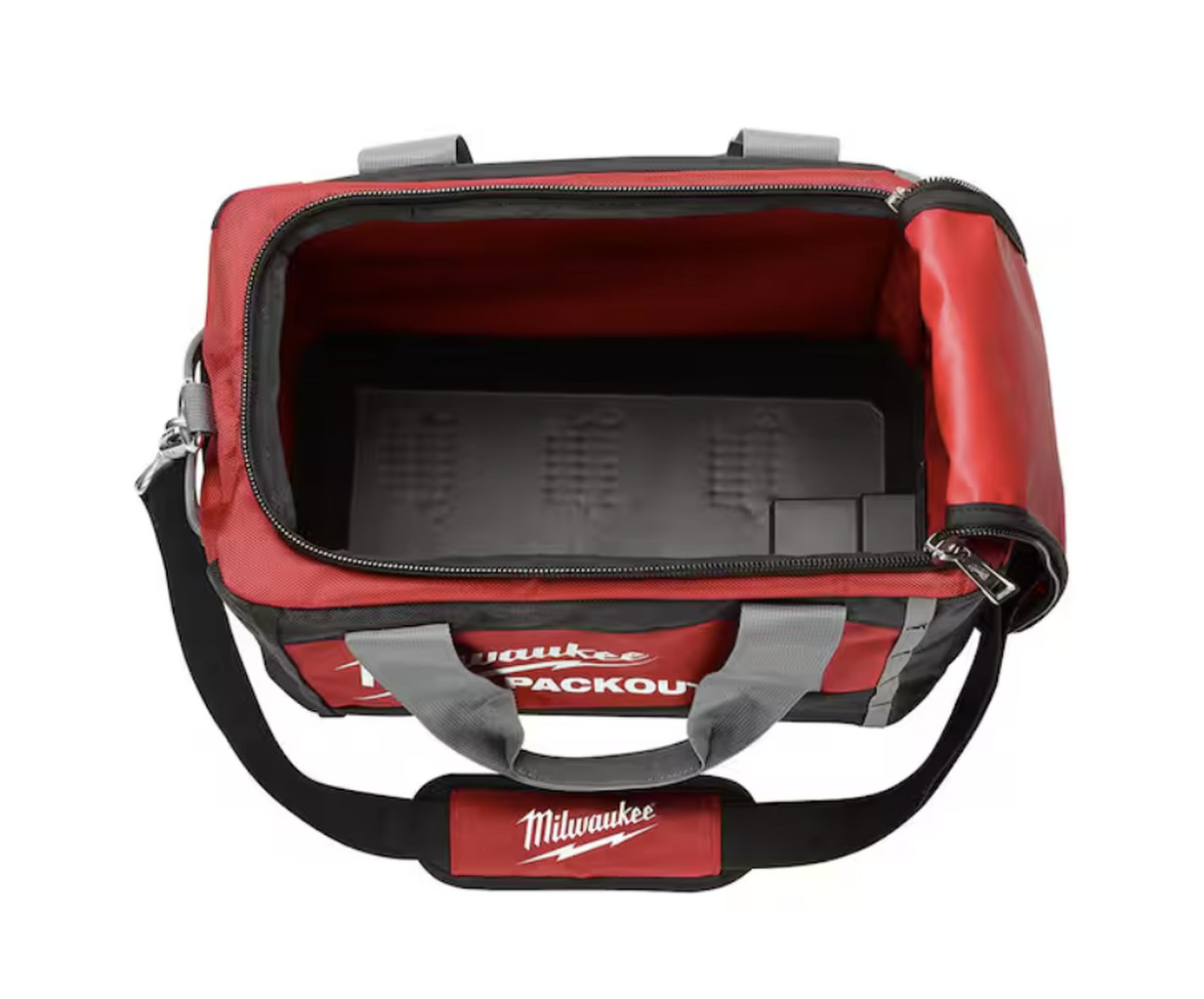 Milwaukee PACKOUT 15 in Tool Bag Tote Red Black 1680D Ballistic
