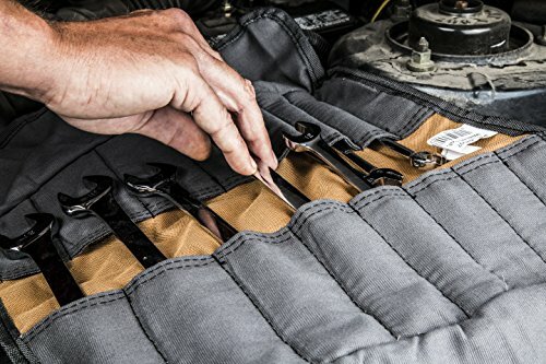 Wrench/Screwdriver Organizer Roll Up for Mechanic 16 Toll Pockets Durable Canvas