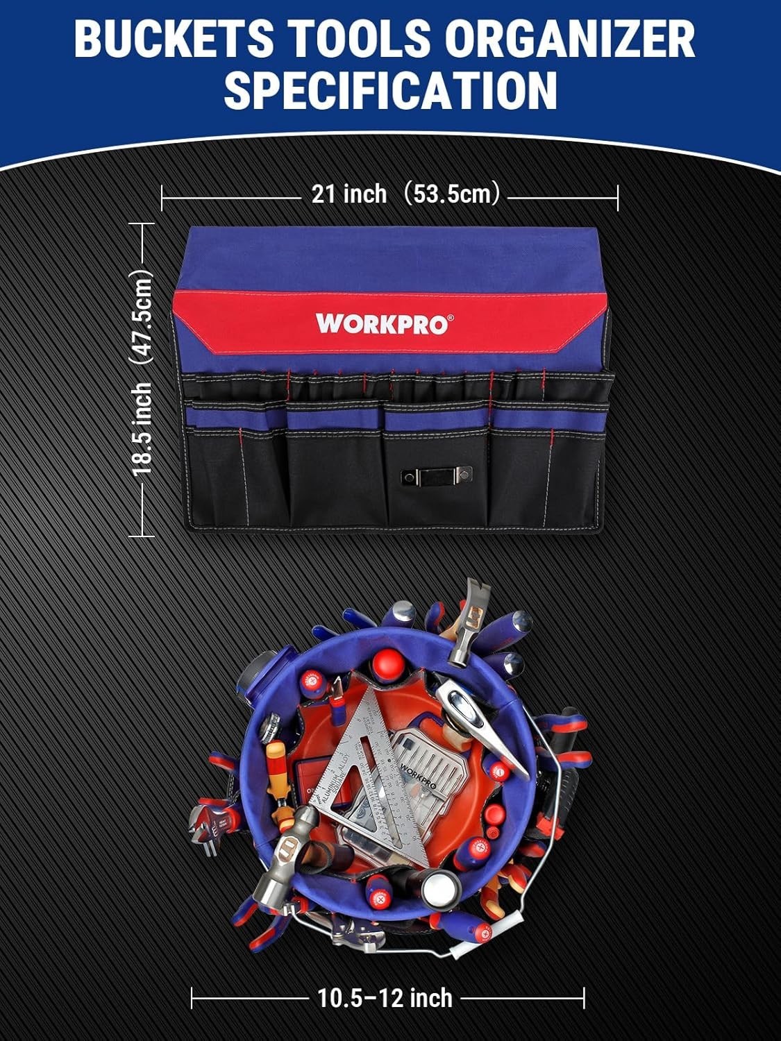 Lightweight Tool Organizer for 5-Gallon Bucket