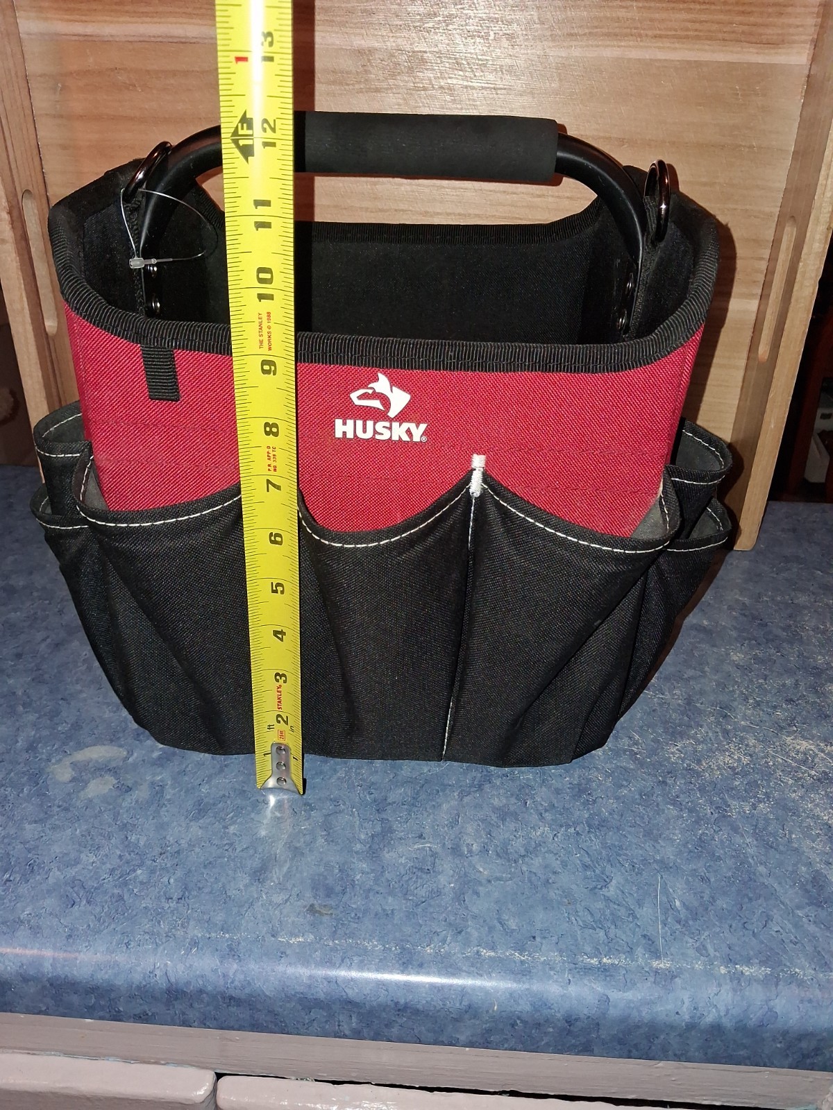 Husky 22 Pocket Tool Hard Storage Tote-Electrician-Lightly Used-No Damage!