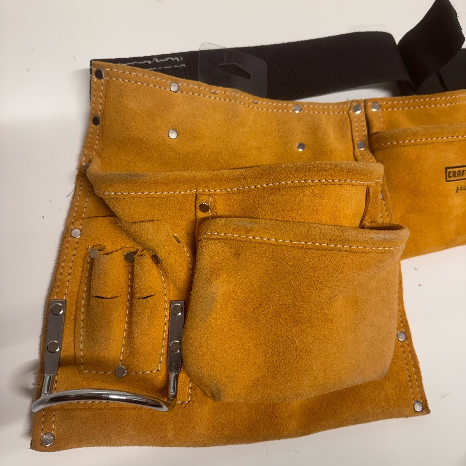 NEW Craftsman 12-Pockets Suede Leather Carpenters Tool Belt Apron