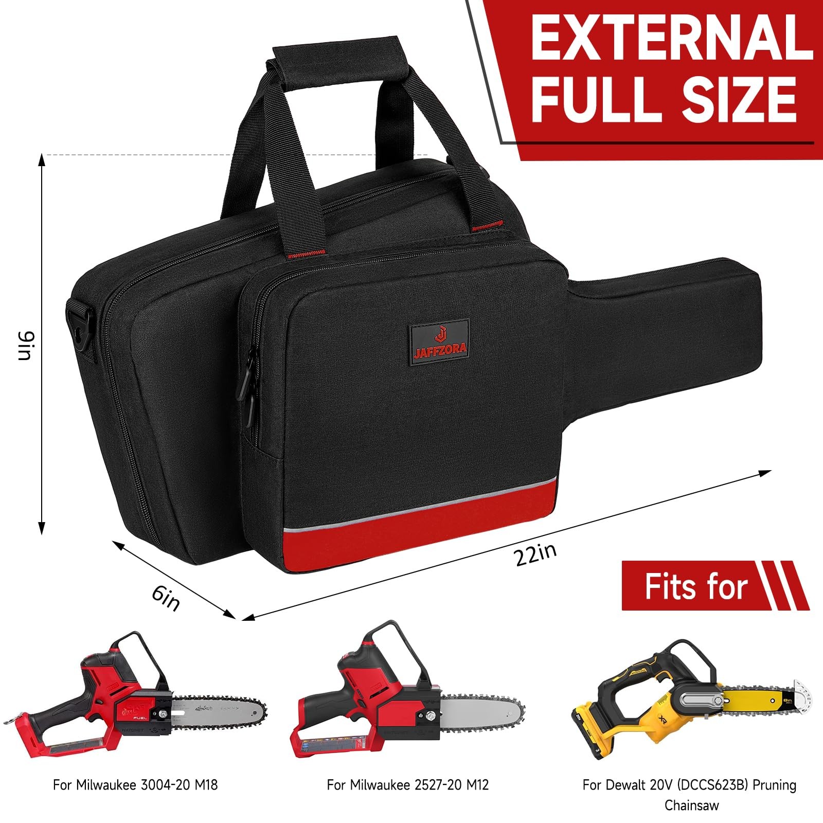 Mini Chainsaw Case Compatible with Milwaukee Electric 22 x 3.5 x 9 inches