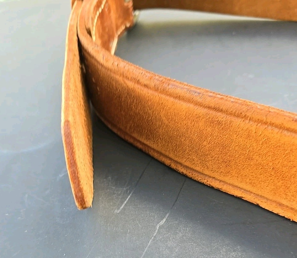 Vintage W. M. Bashlin Co. Linesman Tool Belt, #628-46 100% Distressed Leather