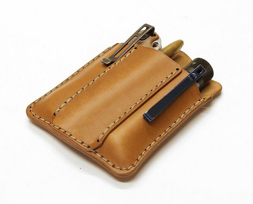 waist Bag belt jackknife folding knife Flashlight tool holder pouch Leather H278